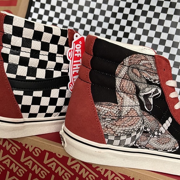 Vans Sk8-Hi Desert Snake/Chili Oil sneakers WMNS - Picture 15 of 16